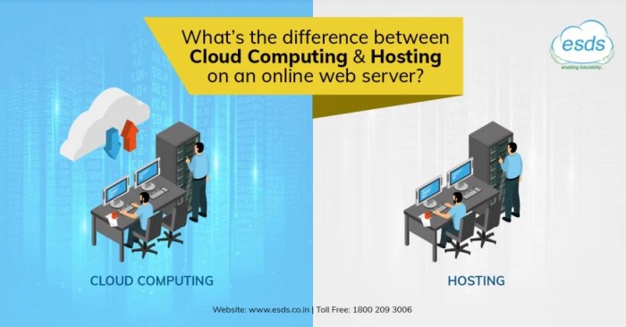 Cloud computing vs web server